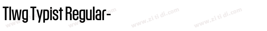 Tlwg Typist Regular字体转换